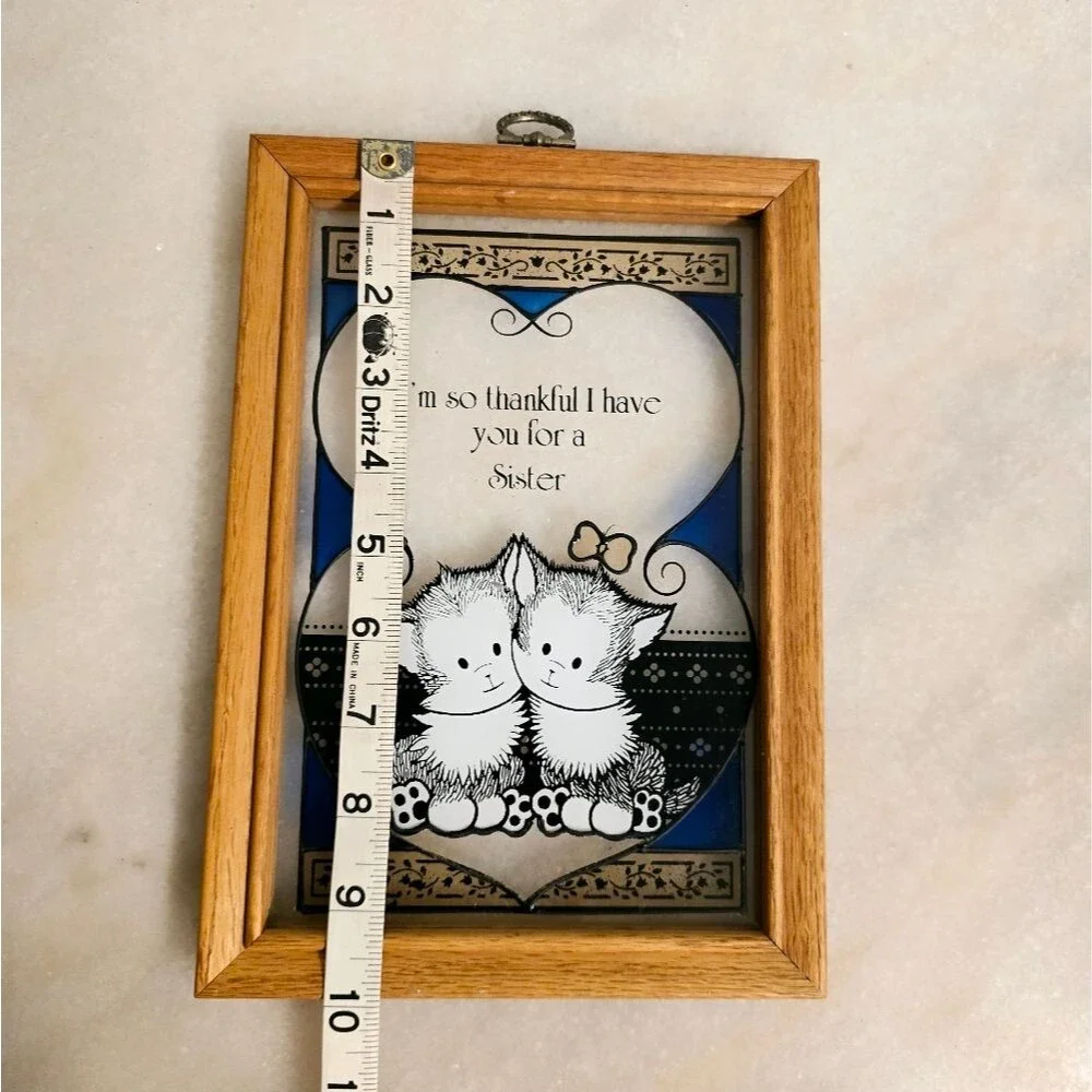 Stained Glass Suncatcher Framed Art Sister